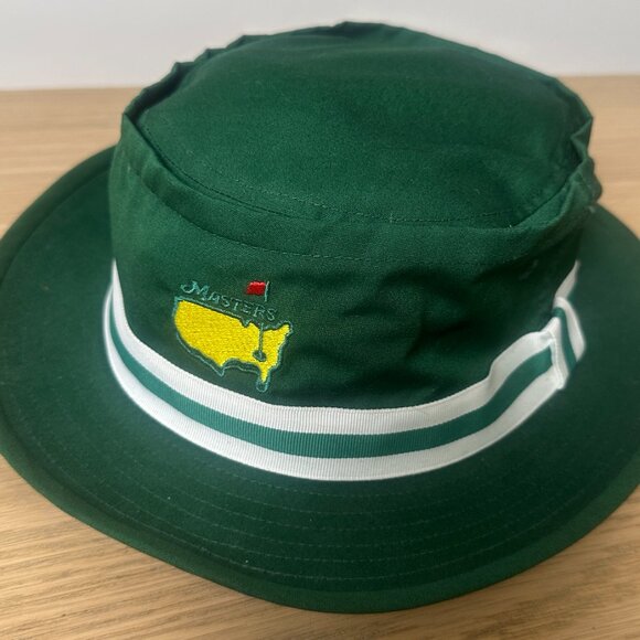 American Needle “Masters Green”& White Masters Bucket Hat / Cap - Picture 3 of 5